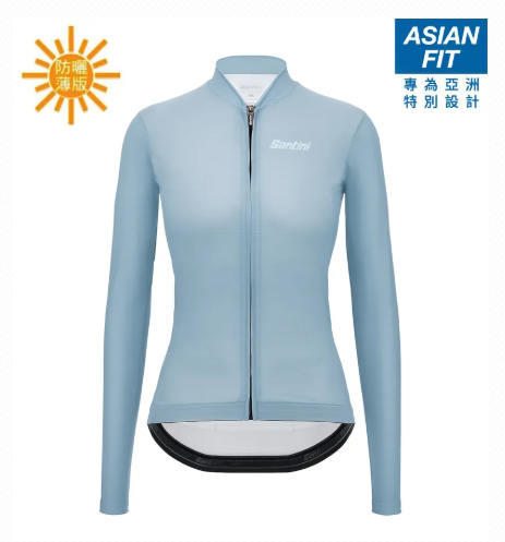 Santini  2025  SCIA【喚醒】女性防曬長袖車衣 亞洲版 - 天藍