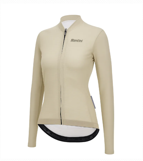 Santini  2025  SCIA【喚醒】女性防曬長袖車衣 亞洲版 - 米白