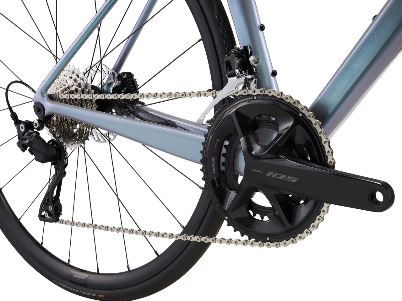 Liv 2025 Langma Advanced 2 QOM 女性公路車- 光譜銀 