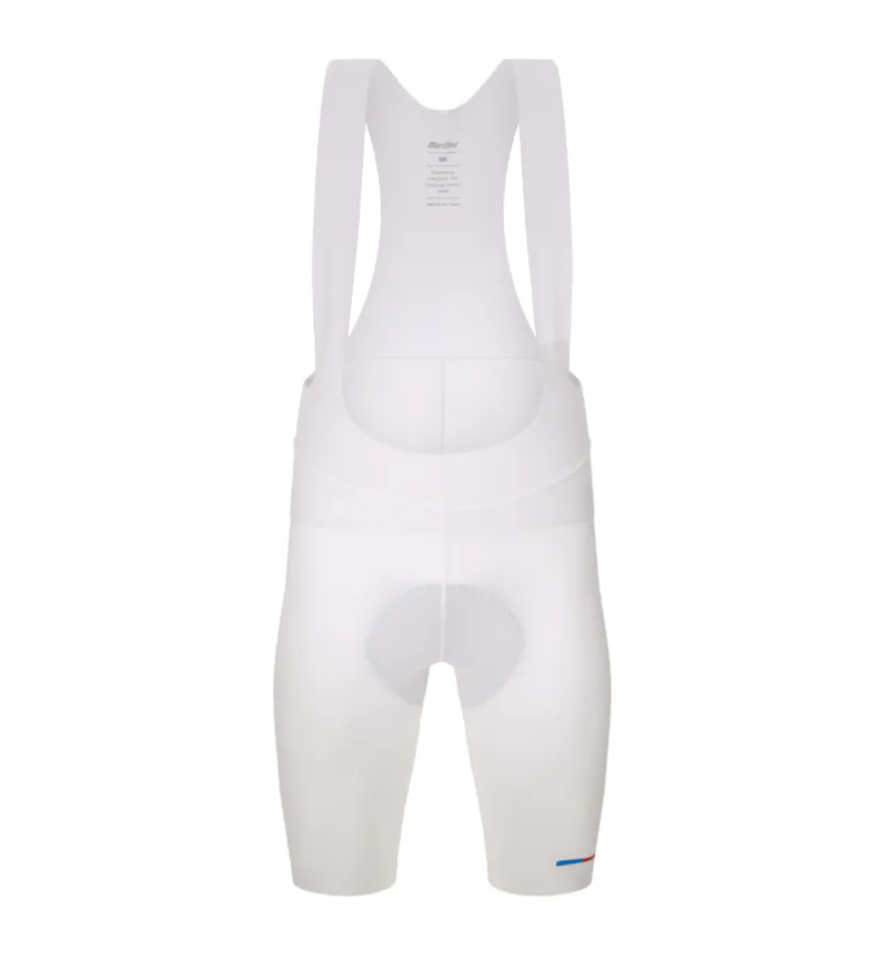 Santini 2025 UCI世界冠軍【世界】吊帶短褲 -白