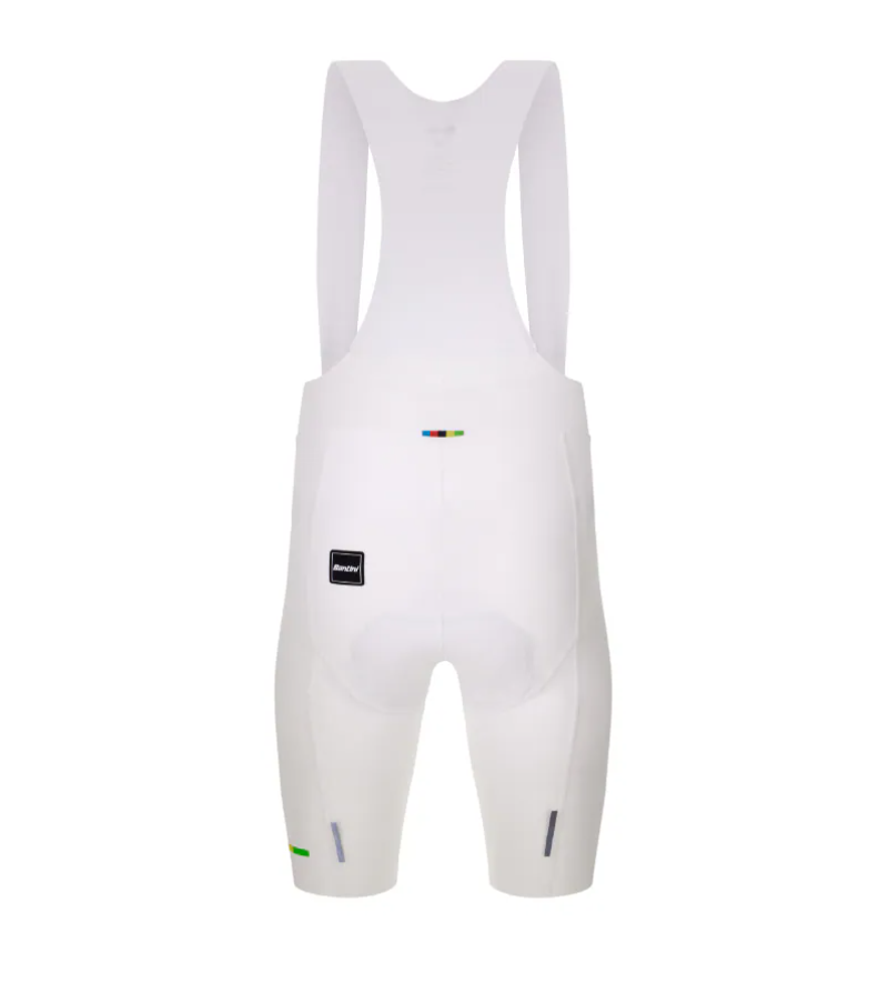 Santini 2025 UCI世界冠軍【世界】吊帶短褲 -白