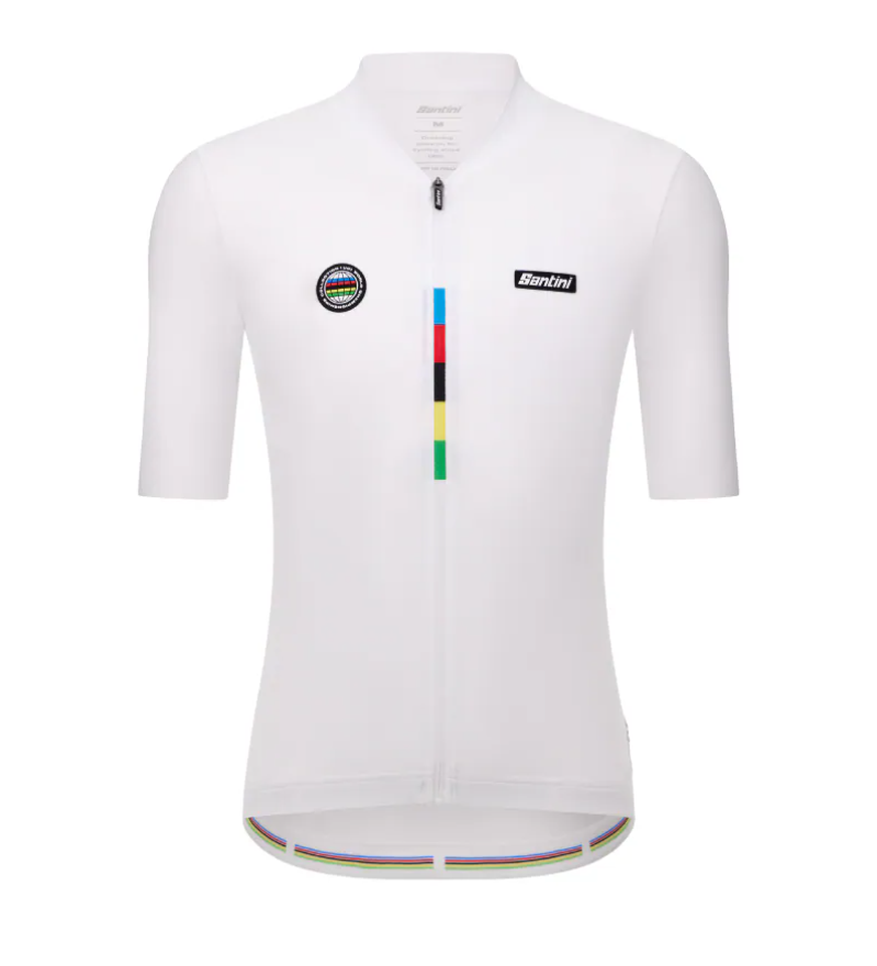 Santini 2025 UCI世界冠軍【世界】短袖車衣 競賽貼身 男女共版 -黑、白 兩色可選