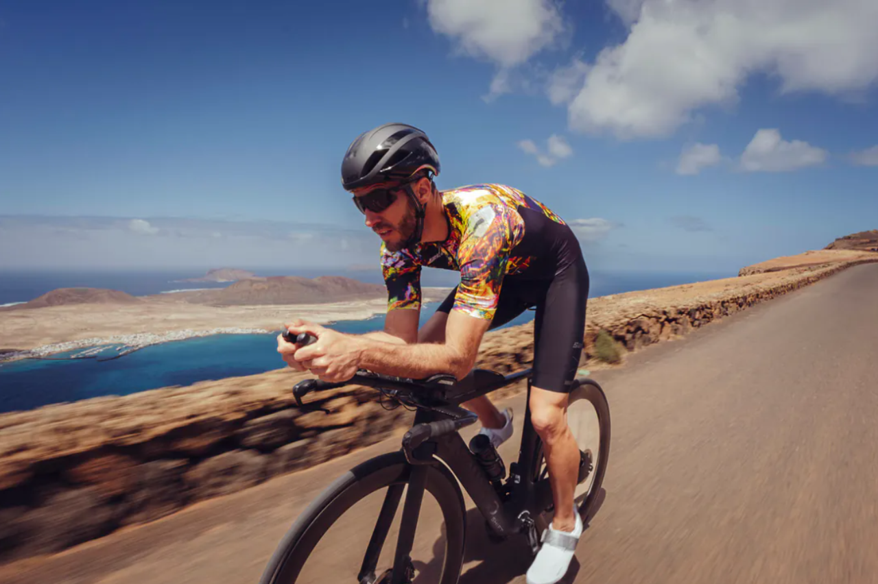 Santini【毒蛇微風】短袖連身三鐵衣〔IMG墊〕- 綠  空力緊身/極致透氣防曬/加強穩定