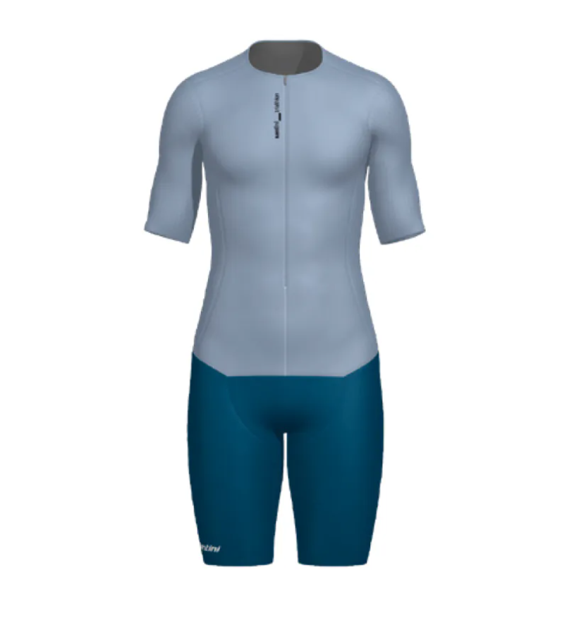 Santini  2025 【葉子光斑】女性連身三鐵衣〔IMG墊〕 -紫 輕量透氣/加大儲物/職業緊身/舒適