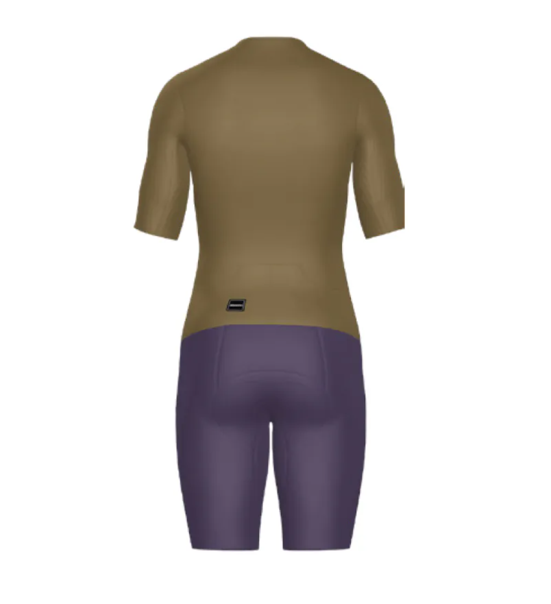 Santini  2025 【葉子光斑】女性連身三鐵衣〔IMG墊〕 -紫 輕量透氣/加大儲物/職業緊身/舒適