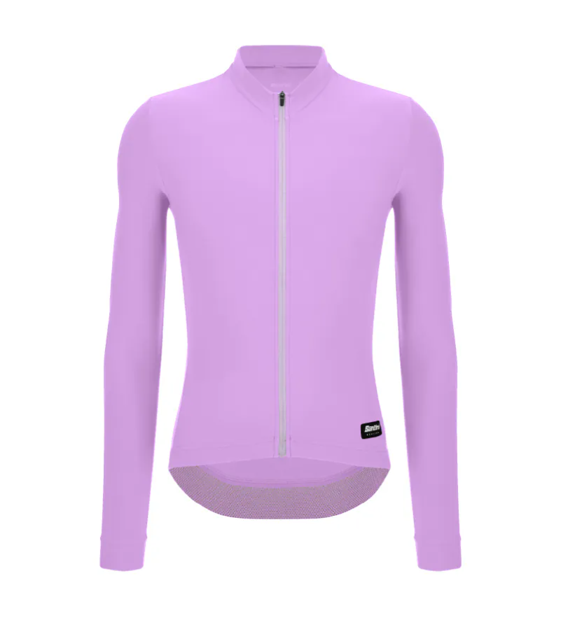 Santini 2025 RTR冬季長袖車衣 男女共版 競賽貼身 -紫丁香 易於儲物/柔軟刷毛