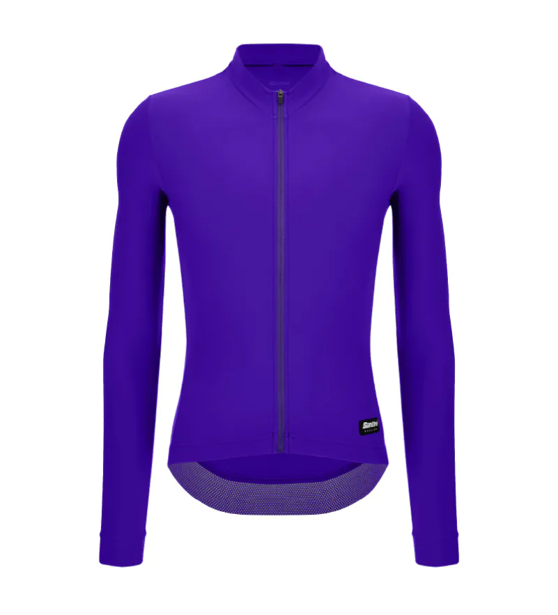 Santini 2025 RTR冬季長袖車衣 男女共版 競賽貼身 -紫 易於儲物/柔軟刷毛