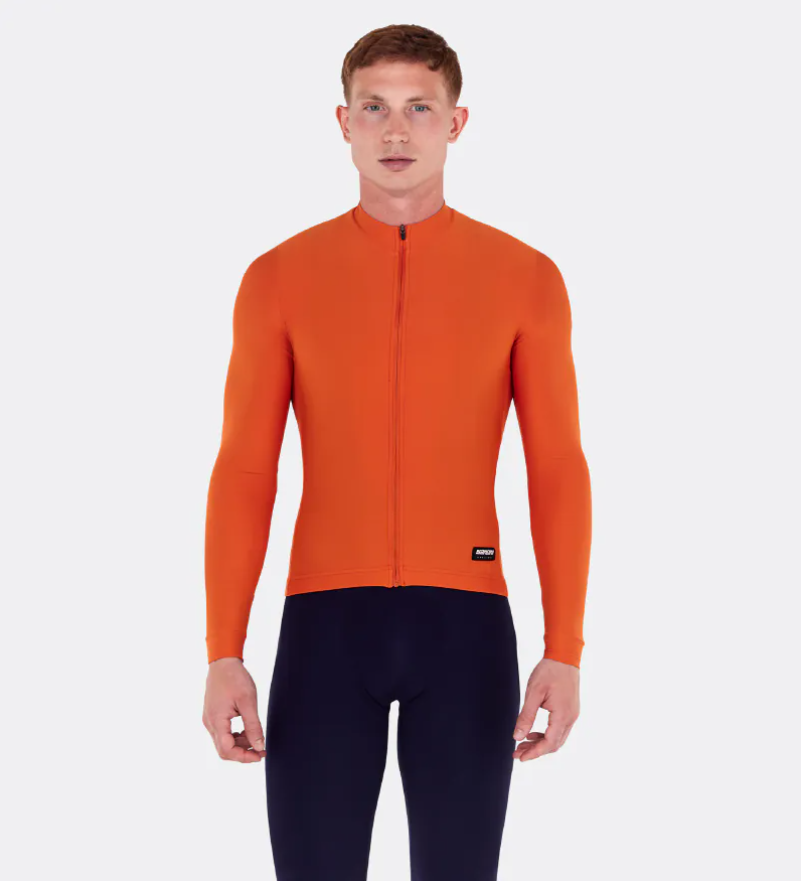  Santini 2025 RTR冬季長袖車衣 男女共版 競賽貼身 -酒紅 易於儲物/柔軟刷毛