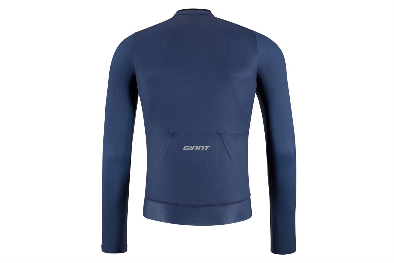 捷安特 GIANT Classic Fit 合身短版薄長袖車衣 - 藍