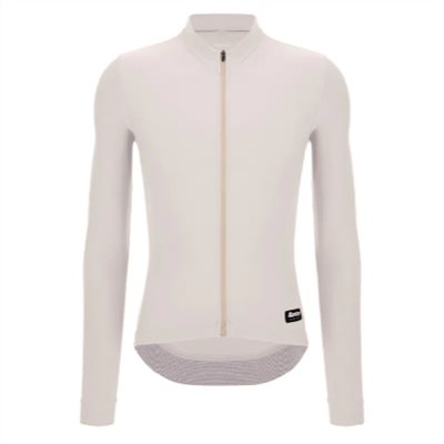 Santini 2025 RTR冬季長袖車衣 男女共版 競賽貼身 -卡布奇諾 易於儲物 秋冬流行