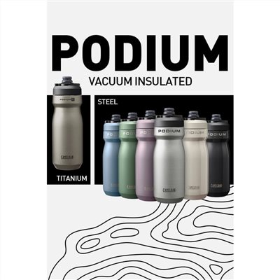 🔥全新公司貨🔥不銹鋼 CAMELBAK Podium 競速真空保冰單車水瓶  5色可選 530ml、650ml 登山水壺