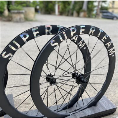 🔥全新公司貨🔥SuperTeam Carbon 48/50 DB 碟煞波浪框 彩銀標 碳纖維輪組 自行車輪組 