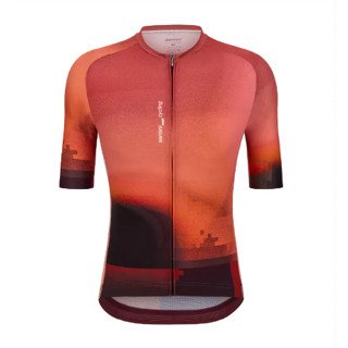🔥全新公司貨🔥 Santini  2025 【光線】短袖車衣 男女共版 競賽貼身 - 葡萄  快速乾燥/高透氣/易於儲物