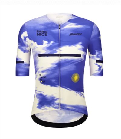 🔥全新公司貨🔥 Santini 2025 【巴黎尼斯】短袖車衣 男女共版 競賽貼身 - 印花  快速乾燥/透氣/易於儲物