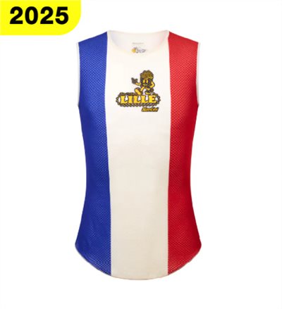 🔥全新公司貨🔥 Santini  2025  環法首站里爾【薯條衫】 無袖內衣 男女共版 - 印花  舒適柔軟/透氣快乾