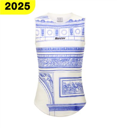 🔥全新公司貨🔥Santini  2025環法終站【凱旋門衫】 無袖內衣 男女共版 - 印花 舒適柔軟/透氣快乾/涼爽乾燥