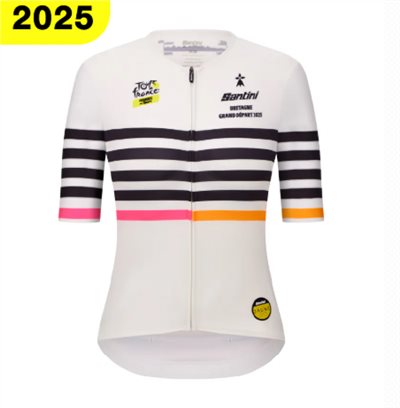 🔥全新公司貨🔥 Santini  2025 女子環法首站【布列塔尼】短袖車衣 競賽貼身 男女共版 - 印花   高可視度