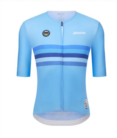 🔥全新公司貨🔥 Santini  2025 UCI世界冠軍【比利時】短袖車衣 競賽貼身 男女共版 - 印花   易於儲物