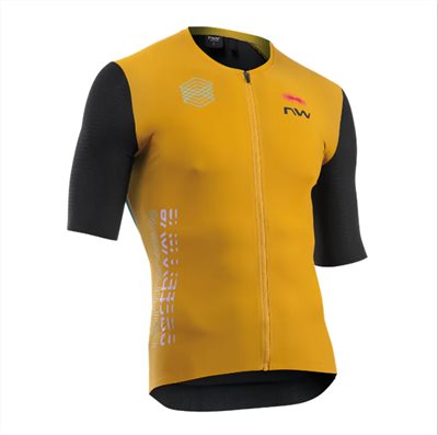 🔥全新公司貨🔥NW Northwave 2025 EXTREME Evo-巔峰 短袖車衣 Ochre-Black 競賽級 空力剪裁