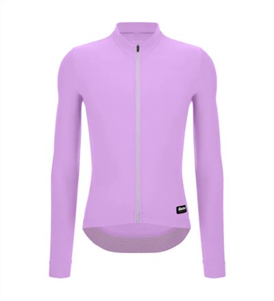 🔥全新公司貨🔥 Santini 2025 RTR冬季長袖車衣 男女共版 競賽貼身 -紫丁香 易於儲物/柔軟刷毛