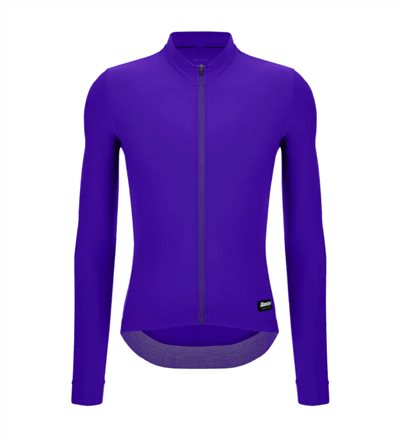 🔥全新公司貨🔥 Santini 2025 RTR冬季長袖車衣 男女共版 競賽貼身 -紫 易於儲物/柔軟刷毛