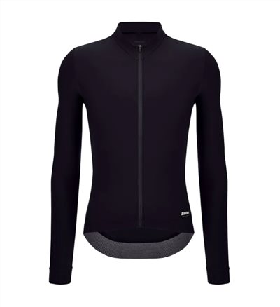 🔥全新公司貨🔥 Santini 2025 RTR冬季長袖車衣 男女共版 競賽貼身 -黑 易於儲物/柔軟刷毛